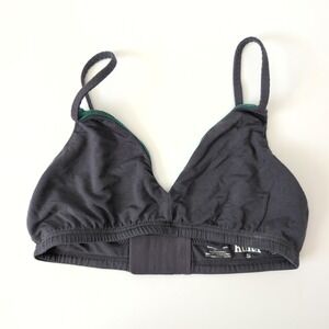 Huha Mineral Bralette Charcoal Grey Wireless Tencel Modal Small Soft Loungewear